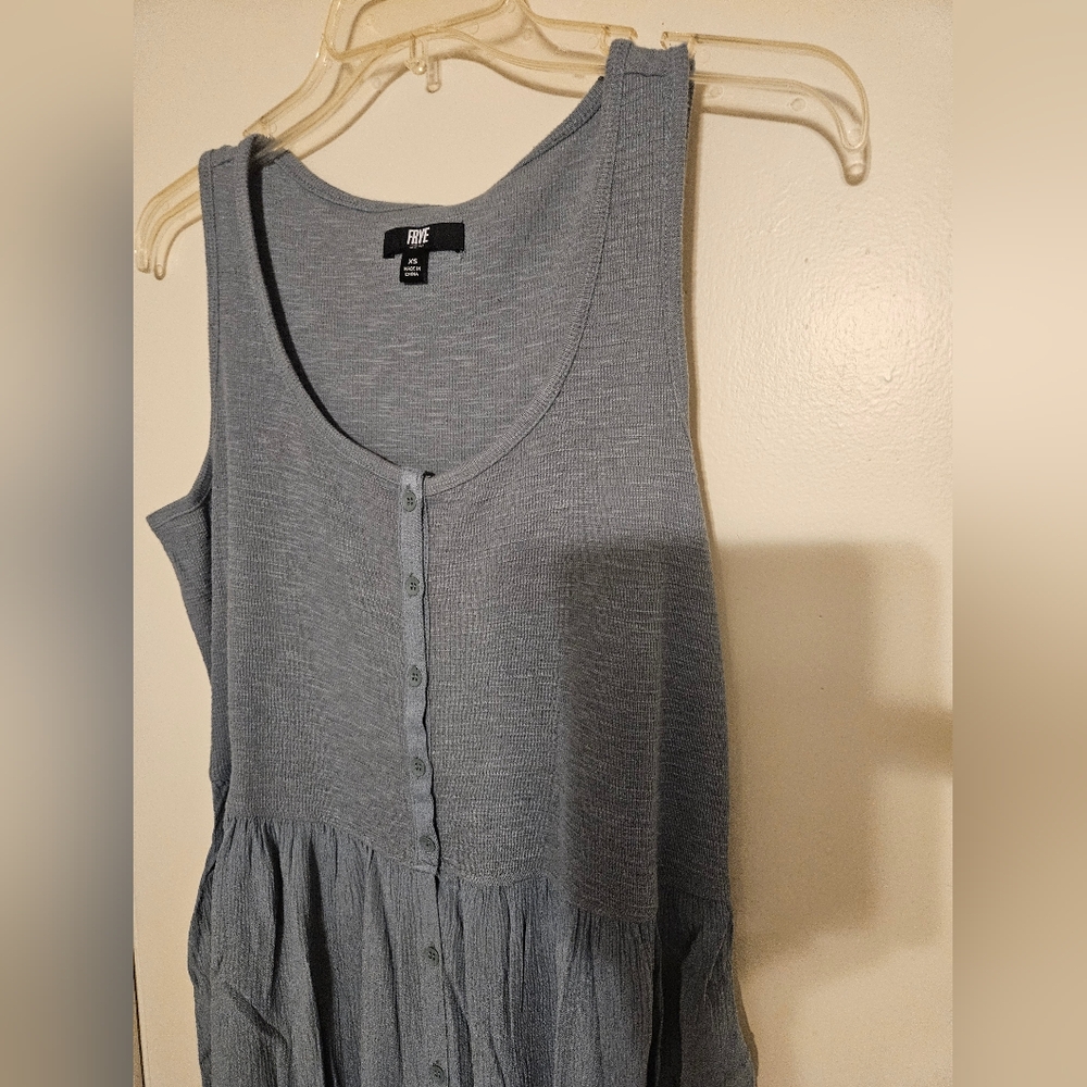 Frye Gray Button Front Dress - Picture 4 of 5